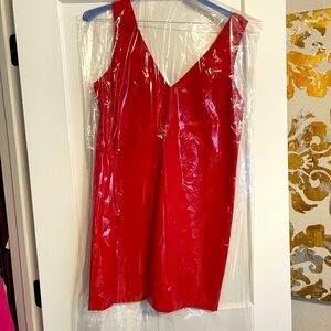 Hyacinth House NEW Red Bow Bella Formal Preppy V Neck Mini Dress Size M